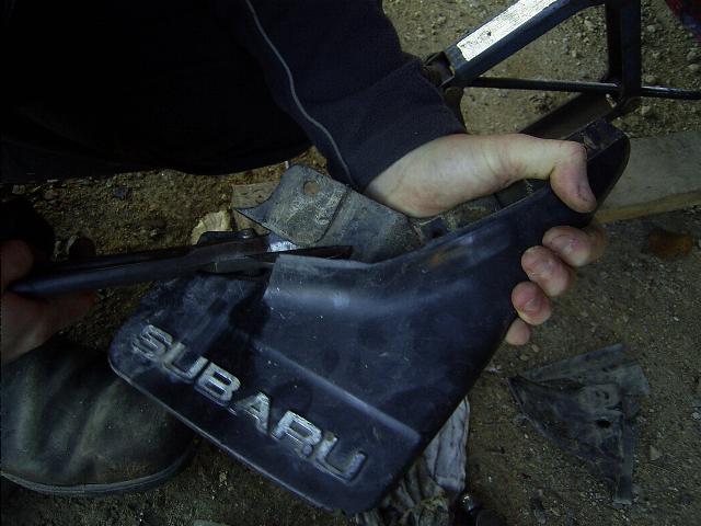 Subaru Brat, Brumby cutting mud flaps